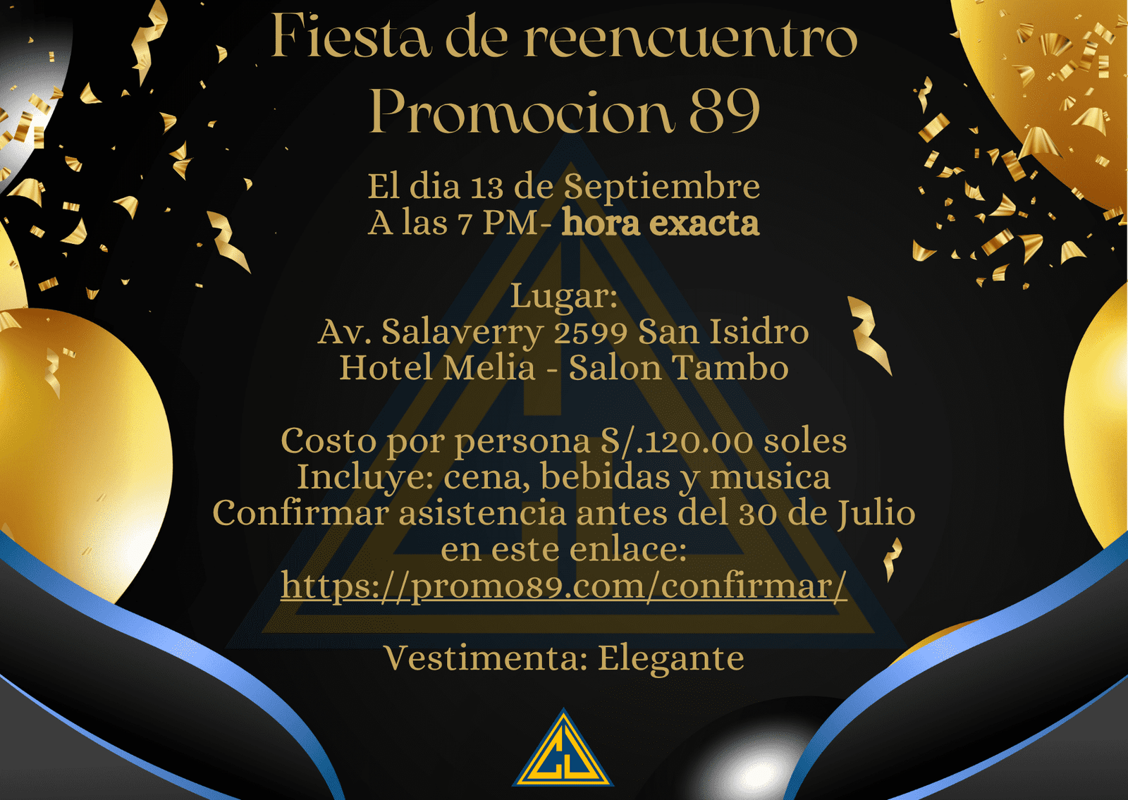 Invitacion Reencuentro Promo 89
